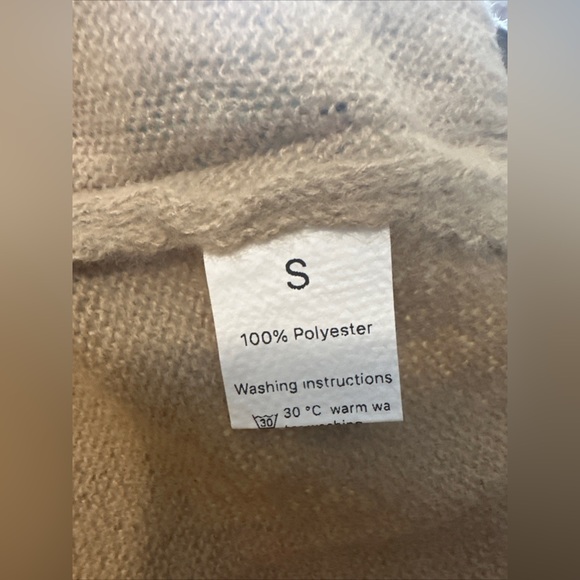 Womens Sweater With Multicolored Designs Small S Stretch Round Neck Print Logo - Picture 15 of 15